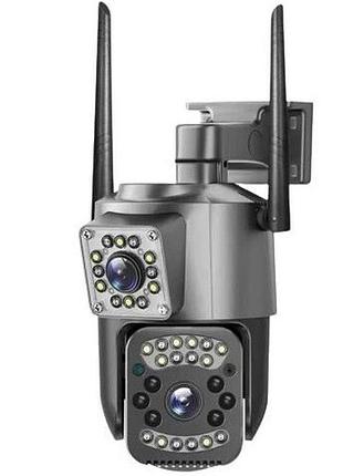 Ip wi-fi камера sc03-w-l 3mp 2 об'єктива (v380)