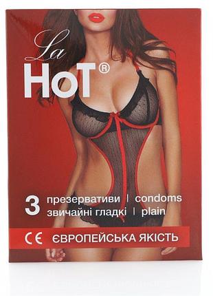 Презервативи la hot гладкі конверт 3шт
