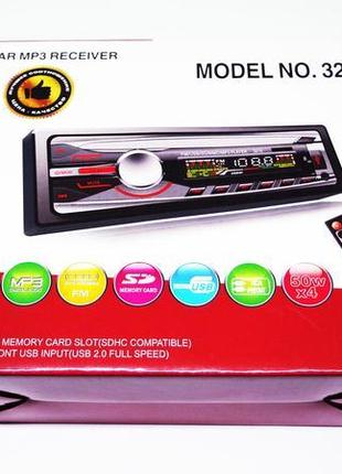 Автомагнітола pioneer 3215 usb+rgb підсвітка+fm+aux+ пульт (4x...