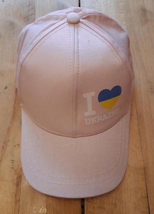 Дитяча котонова кепка  люблю україну