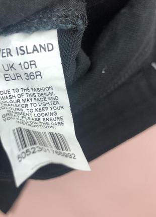 Идеальные базовые чёрные скинни с разрезами на коленках от river island5 фото