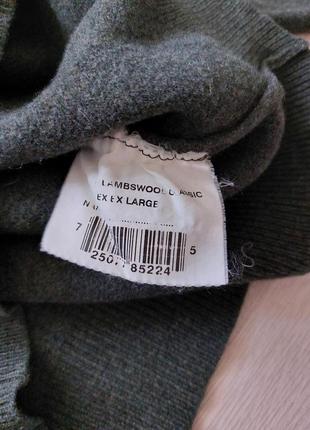 Шикарний брендовий чоловічий светр з шерсті меріноса barbour, розмір s - m3 фото