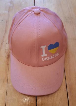 Дитяча котонова кепка  люблю україну
