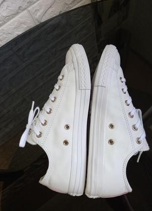 Кеды из натуральной кожи 25 см converse оригинал9 фото