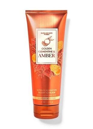 Крем для тіла golden clementine & amber bath and body works ориги