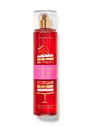 Спрей для тела мист strawberry pound cake bath and body works1 фото