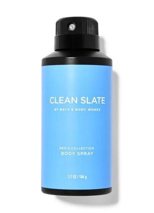 Чоловічий дезодоруючий спрей міст для тіла clean slate bath&body