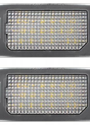 Skoda superb ii 2 комбі підсвітка номера світлодіодна led 2 шт...
