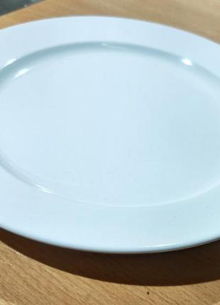 Тарелка ipec verona белая круглая 26 см керамика1 фото