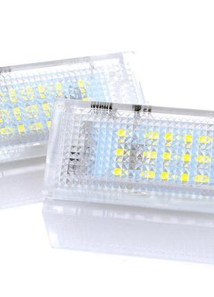 Mini cooper r52 світлодіодна підсвітка номера 18 led 2w 2 шт к...