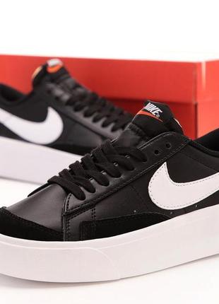 Женские кроссовки nike blazer low platform3 фото