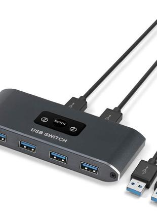 Nierbo usb 3.0 свіч селектор 2 in 4 out usb 3.0 2 piece splitter swi