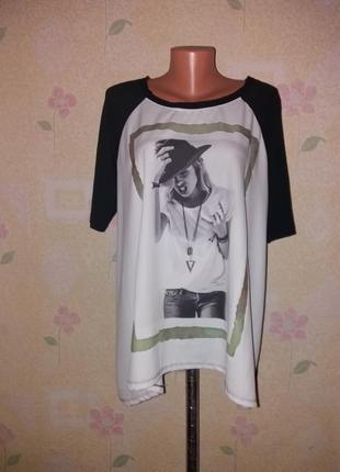 Модная асимметричная футболка