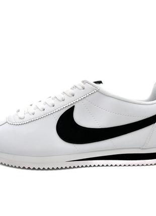 Кроссовки nike cortez (бело-черные)