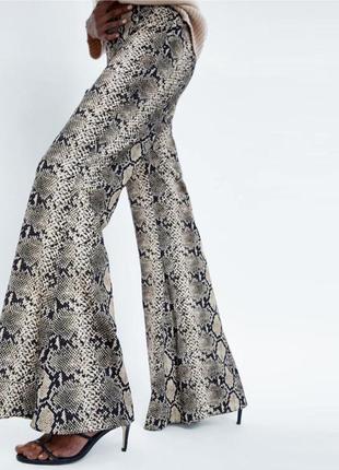 Zara, палаццо, брюки, штани, кльош1 фото