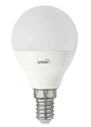 Лампа світлодіодна lemanso 9w e14 1080lm 4000k g45 lm3057