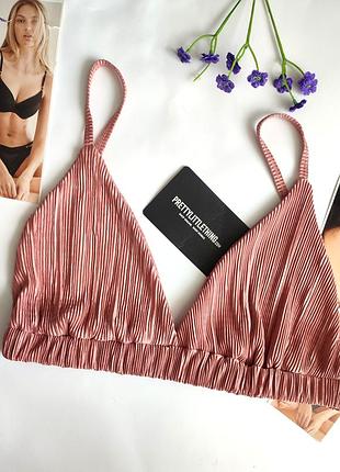 Pretty little thing m l 80b 80c топ плісерований 75d 85a 85b без кісточок