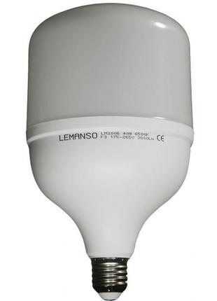 Лампа світлодіодна потужна lemanso 40w e27 3800lm 6500k t120 l...