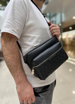Чоловіча сумка через плече лочки вінон стильна сумка-месенджер...5 фото