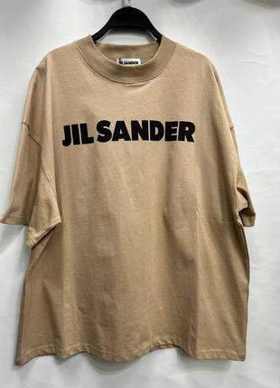Бежева футболка jil sander