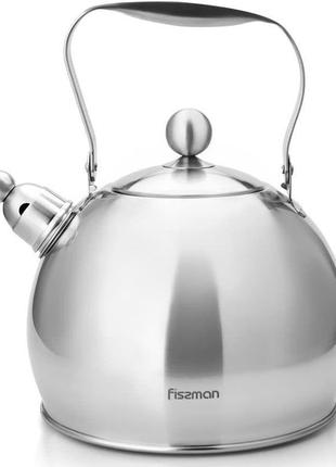 Чайник fissman adele 3.5 л із неіржавкої сталі зі свистком