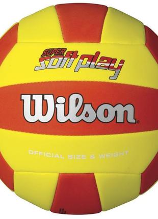 Мяч волейбольный wilson super soft play size 5 ss18 (9046)