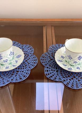 Салфетки handmade вязаные 2 шт ручная работа