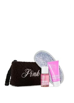 Подарунковий набір victoria's secret pink fresh & clean fleece...