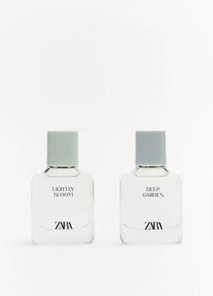 Жіноча парфумерна вода zara lightly bloom + deep garden edp 2x...