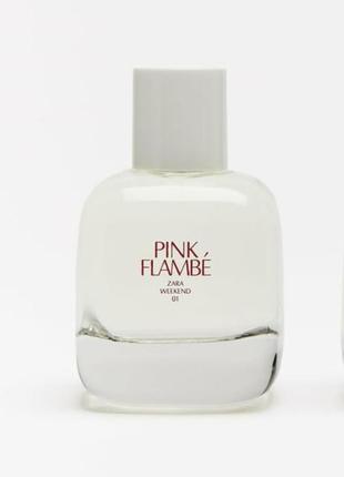 Жіноча туалетна вода pink flambe zara (з набору без коробки)90 ml