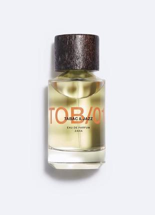 Чоловіча парфумована вода zara tob/01 tabac & jazz 100 мл