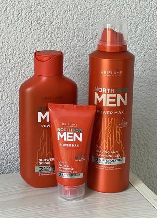 Набір north for men power max oriflame (гель після гоління + г...