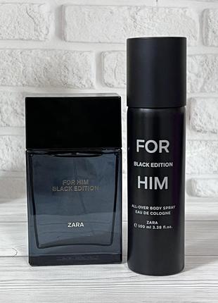 Набір zara for him black edition