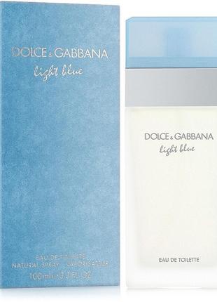 Жіноча туалетна вода dolce&gabbana; light blue 100 мл