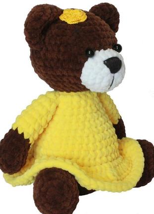 Ведмедик, перша іграшка, м'яка іграшка, іграшка для сну, подарунок дитині, звірятко ручної роботи1 фото