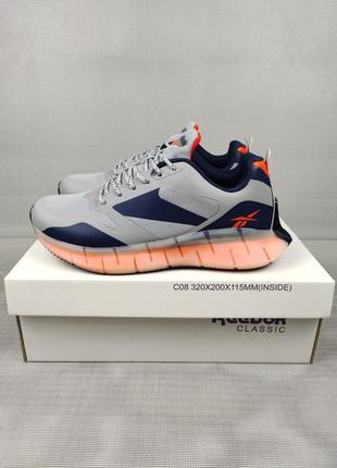 Кроссовки reebok zig kinetica gray&amp;orange