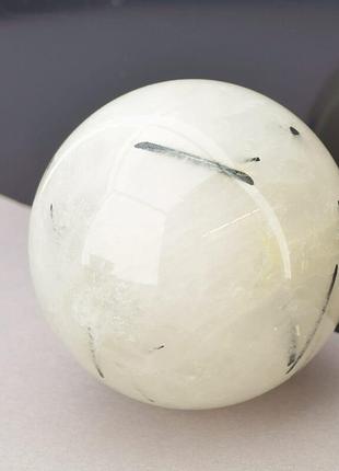 Куля волохатик природне каміння, розмір 60x60 мм.