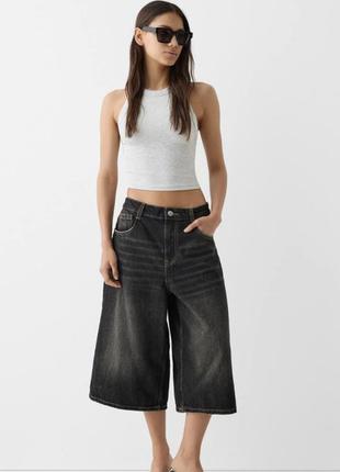 В наличии бершка лютое багги мешковатые шорты bershka