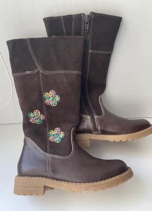 Дитячі зимові шкіряні хутряні чоботи