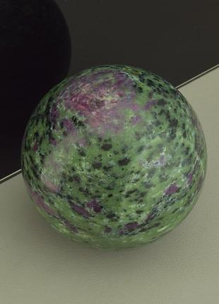 Куля цоізит природний мінерал, розмір 76x76мм, вага 805,5 г.