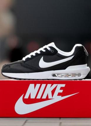 Чоловічі текстильні, чорні з білим, стильні кросівки nike air max dawn. 41-45 рр. 0873 ал демі