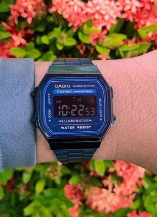 Годинник casio a168w сині5 фото