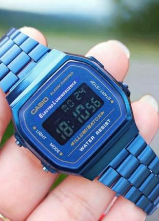 Часы casio a168w синие