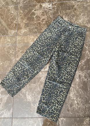 Леопардовые джинсы1 фото