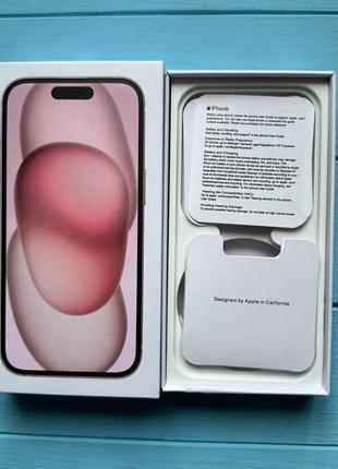 Коробка apple iphone 15 pink