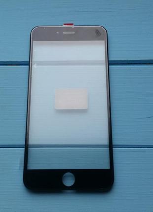 Скло корпусу apple iphone 6 plus з рамкою, oca плівкою black