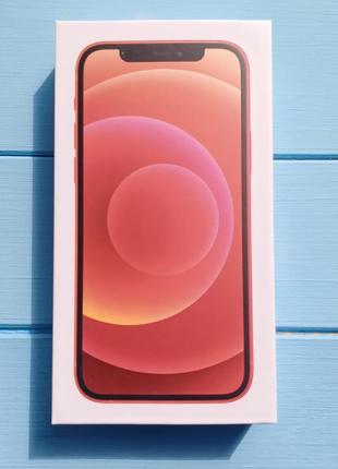 Коробка apple iphone 12 red