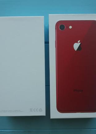 Коробка apple iphone 8 red2 фото