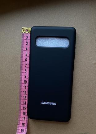 Новий чохол чорний на самсунг с10 5g samsung s10 5g silicone cover7 фото