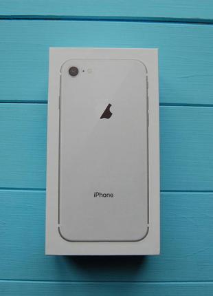 Коробка apple iphone 8 silver1 фото